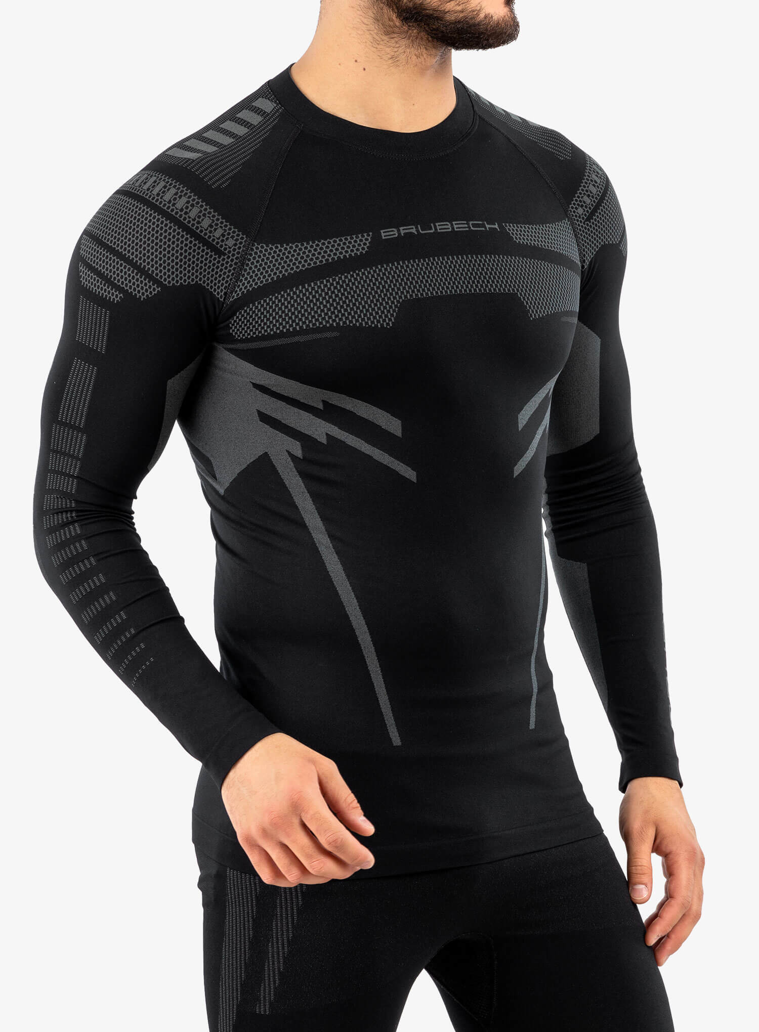 Мужской комплект термобелья Brubeck Dry black-graphite - 6