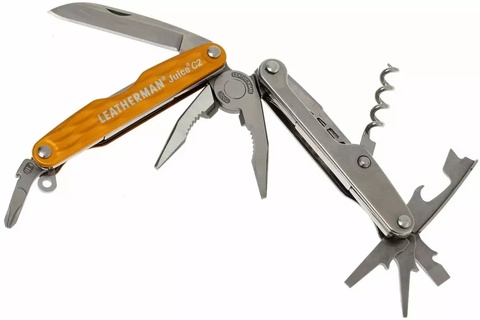 Мультитул Leatherman Juice С2, 12 функций, Sunrise Yellow (831978)