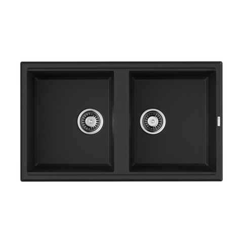 Omoikiri Tedori 86-2-BL 4993924 Кухонная мойка Tetogranit/черный