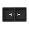 Omoikiri Tedori 86-2-BL 4993924 Кухонная мойка Tetogranit/черный