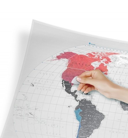 Скретч карта мира Travel Map™ Air World 1DEA.ME