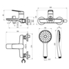Lemark Verba LM11414C Смеситель для ванны