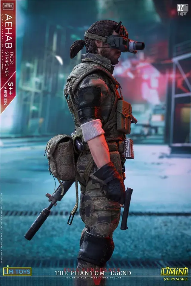 Фигурка Солид Снейк Ahab Tiger Stripe масштаб 1/12 Metal Gear