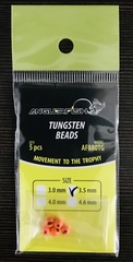 Вольфрамовые головки Anglerfish TUNGSTEN BEADS 4мм 0,5г цвет Оранжевый Fluo 5шт/уп.продажа от 5 уп.