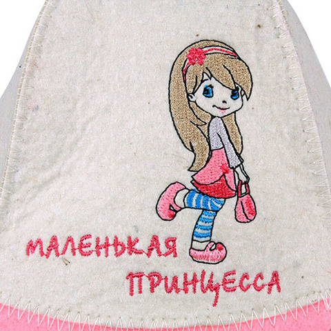 Шапка детская для бани Маленькая принцесса - 3