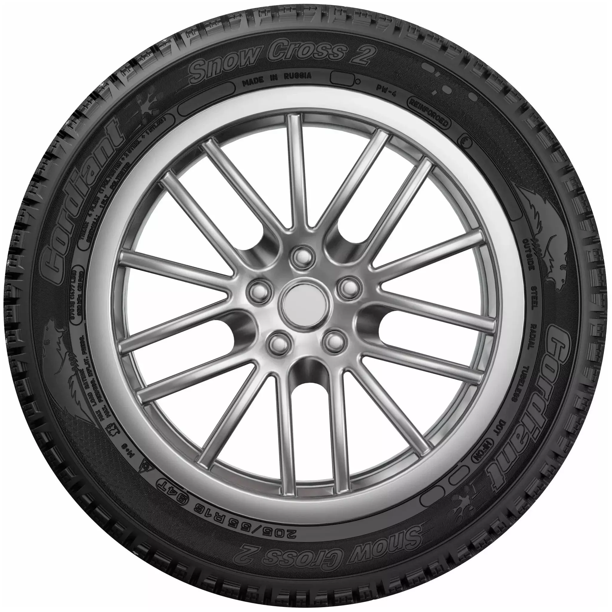 Шина Cordiant Snow Cross 2 PW-4 98T R17 215/55 шипованная