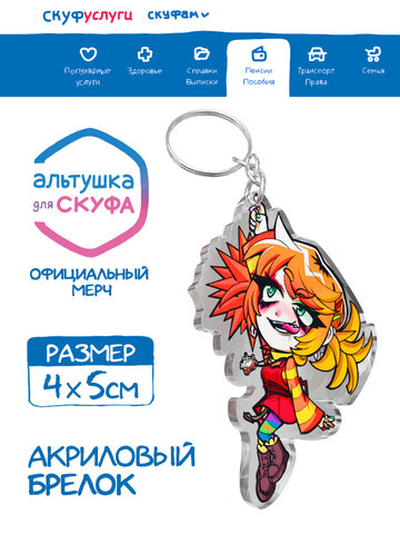 Акриловый Брелок 