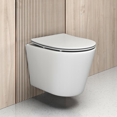 Подвесной унитаз Abelsberg Element TornadoFlush ELC70701WH, белый глянец