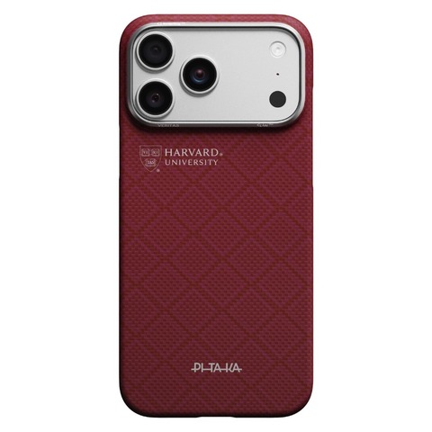 Чехол Pitaka Edge Case для iPhone 17 Pro, Гарвардский багровый | Harvard Crimson