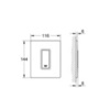 GROHE Skate Cosmopolitan 38846KS0 Клавиша смыва для писсуара