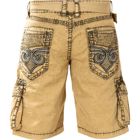 Affliction | Шорты мужские Basis Cargo Shorts 110WS176 сзади