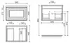 Sancos Very VR60SM Тумба подвесная, 59x44.5x40.6, цвет: серый