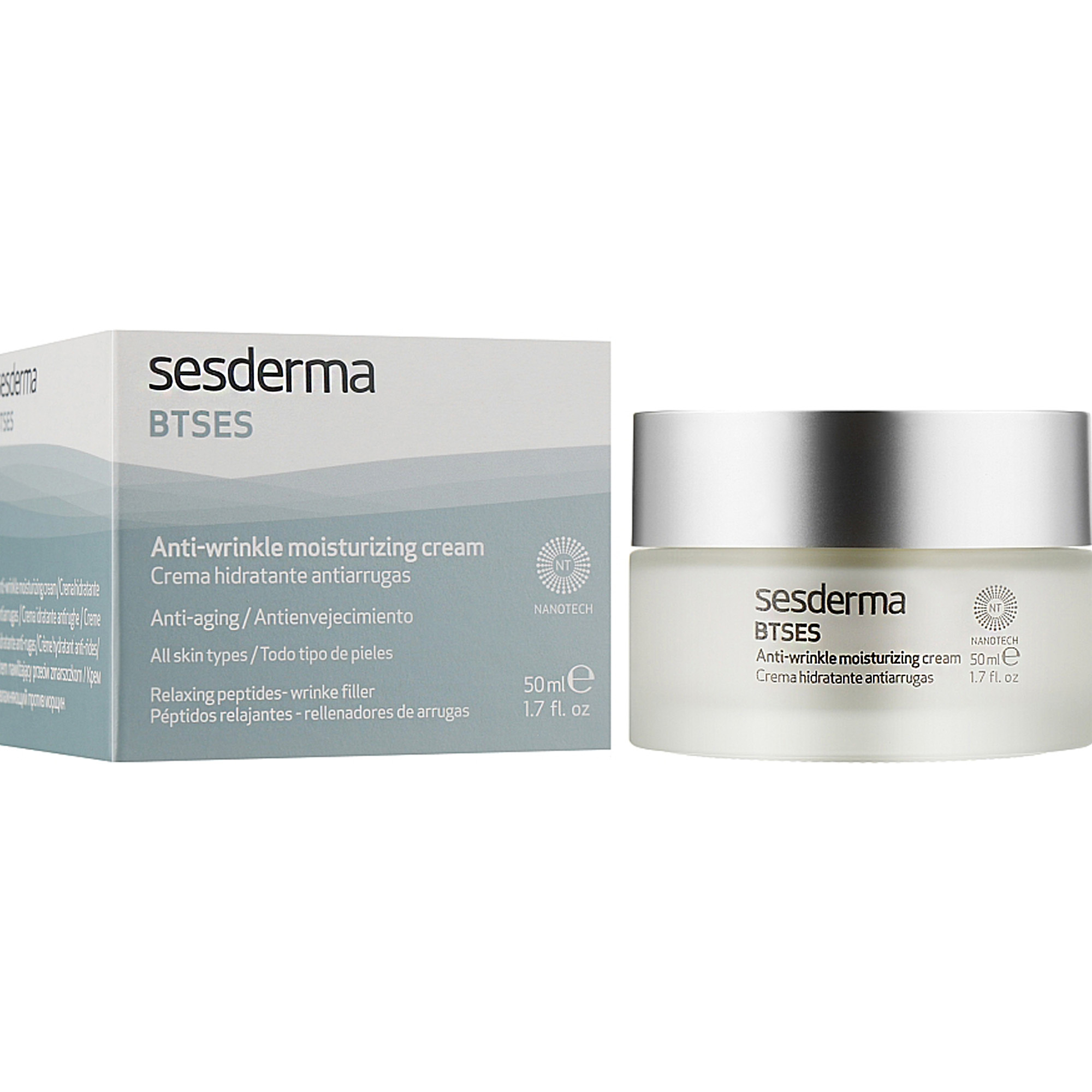 Увлажняющий крем против морщин SESDERMA BTSES Anti-wrinkle moisturizing cream 50 мл