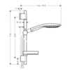 Hansgrohe Raindance Select S 27802000 Душевой гарнитур 65 см 3 режима