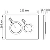 Berges 43403 Комплект : инсталляция NOVUM кнопка O3 хром глянец, унитаз SIGMA Rimless 52 см, сиденье дюропласт микролифт, быстросъём