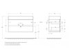 Cezares CZR-MIL-120-LVB Раковина 120x46, цвет: белый