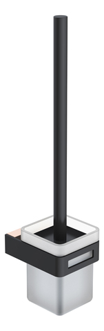 Boheme Q 10954-G-B Туалетный ершик настенный, цвет: чёрный