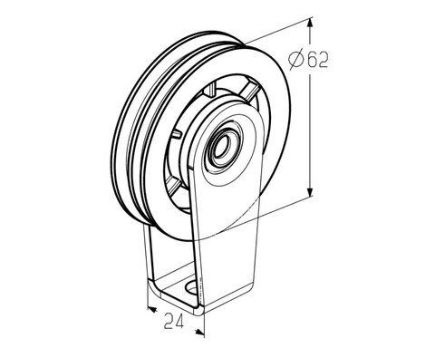 Узел верхний US230S ALUTECH