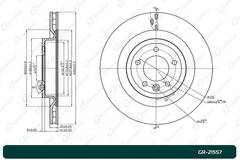 Диск тормозной G-brake  GR-21557