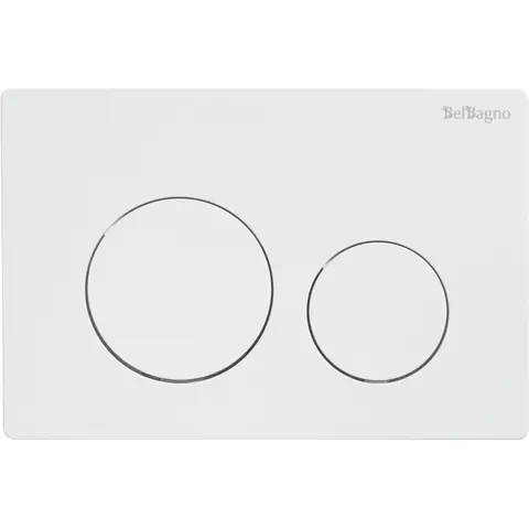 BelBagno BB-03C-BL Кнопка смыва, белый глянец
