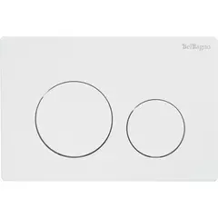 BelBagno BB-03C-BL Кнопка смыва, белый глянец фото