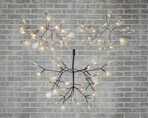 Люстра Heracleum черная диаметр 72см.