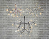 Люстра Heracleum черная диаметр 72см.