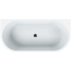 BelBagno BB108-170-80 Пристенная акриловая ванна в комплекте с щелевым переливом и сливом, 170x80, цвет: белый фото