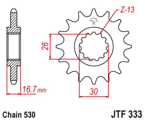 Звезда ведущая JTF333 15