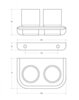 Cezares Liner LINER-TUMDS-GM Стакан, цвет: воронёная сталь