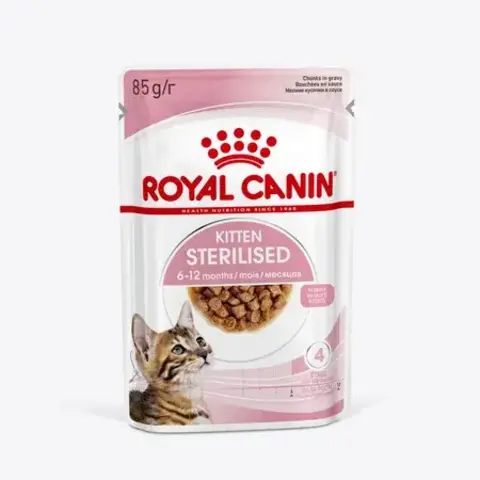 Royal Canin Kitten Sterilised пауч для стерилизованных котят в соусе 85г