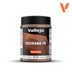 Средство для оформления подставок Vallejo - Water Textures: Muddy Water (200мл)