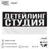 Рекламная вывеска баннер ДЕТЕЙЛИНГ СТУДИЯ для сервиса услуг, SIlverPlane x Айдентика Технолоджи