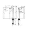 Hansgrohe Talis S 72115000 Смеситель для раковины-чаши с донным клапаном
