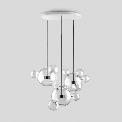 Люстра Balls Circular 14 Bubbles черная диаметр 40см.