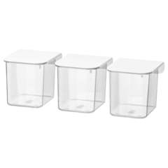 Набор контейнеров с крышкой IKEA SKADIS (СКОДИС), 3 шт