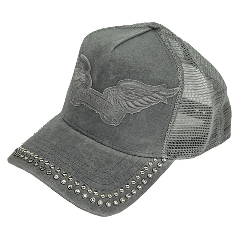 Robin's Jean | Бейсболка мужская TRUCKER CAP IN GREY сбоку