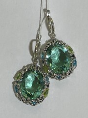 Рококо (серьги из серебра)