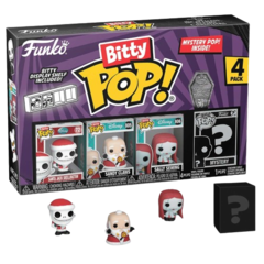 Фигурка Funko Bitty POP! Disney TNBC S4 Santa Jack+Sandy Claws+Sally+Mystery