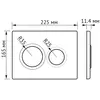 Berges 43379 Комплект : инсталляция NOVUM кнопка O1 белая, унитаз VITA Rimless 49 см, сиденье дюропласт микролифт, быстросъём
