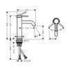 Hansgrohe Tecturis S 73311670 Смеситель для раковины, однорычажный, 110 , без сливного набора, мч,