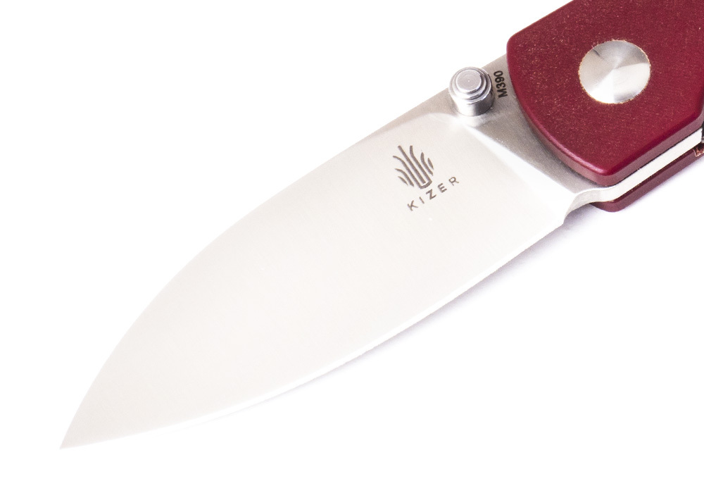 Нож Kizer Yorkie M390 Red Micarta