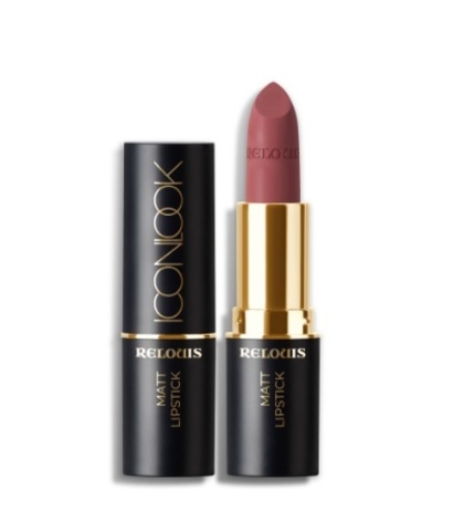 RELOUIS Помада губная матовая ICON LOOK тон:08 орехово-розовый