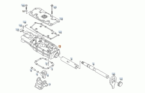 Механизм переключения скоростей МАН ТГА/MAN TGA ZF 16S151