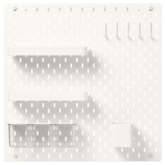 Перфорированная доска IKEA SKADIS (СКОДИС), Белый, 56х56 см