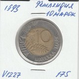 V1227 1993 Финляндия 10 марок V1227 1993 Финляндия 10 марок