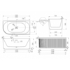Abber AB9412-1.5 R Акриловая ванна,150x75x58, цвет: белый