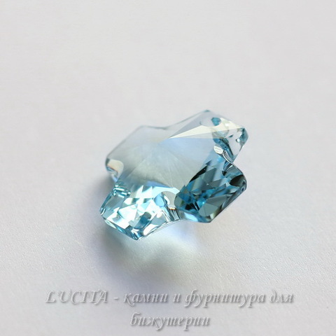 6866 Подвеска Сваровски Крестик Aquamarine (20 мм) ()