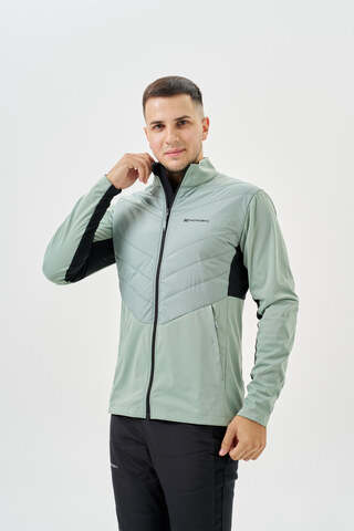 Мужская куртка для лыж и бега зимой Nordski Hybrid Pro 2.0 ice mint
