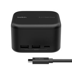 Док-станция Belkin Connect USB-C 6-in-1 130W HDMI&2-USB-C 3.0&USB-A 3.1 GaN Dock, черный